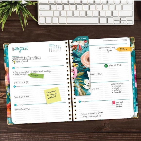 HARDCOVER 2024-2025 Planner
Bookmark, Pocket Folder and Sticky Note Set - Picture 6 of 8